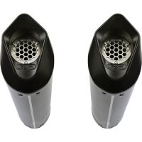 Scarico compatibile con Bmw K 1600 Gtl 2017-2021, Furore Evo4 Poppy, Coppia di terminali di scarico omologati, forniti con db killer removibili e raccordi specifici