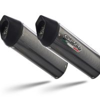 Scarico compatibile con Bmw K 1600 Gt 2017-2021, Furore Evo4 Poppy, Coppia di terminali di scarico omologati, forniti con db killer removibili e raccordi specifici