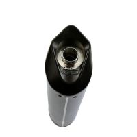 Scarico compatibile con Benelli Bn 302 S 2015-2016, Furore Poppy, Scarico omologato, silenziatore con db killer estraibile e raccordo specifico