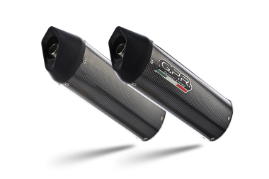 Exhaust compatible with Ducati 748 -S -SP -SPS -R -RS 1995-2002, Furore Poppy, Dual Homologated legal slip-on exhaust including removable db killers and link pipes 