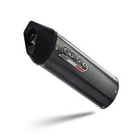 Scarico compatibile con Benelli Bn 302 S 2015-2016, Furore Poppy, Scarico omologato, silenziatore con db killer estraibile e raccordo specifico