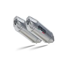 GPR exhaust compatible with  Ducati Multistrada 620 2005-2007, Furore-X Inox, Dual Homologated legal slip-on exhaust including removable db killers and link pipes 
