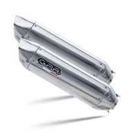 Scarico GPR compatibile con  Husqvarna TERRA - STRADA TR 650  2013-2015, Furore-X Inox, Coppia di terminali di scarico omologati, forniti con db killer removibili e raccordi specifici