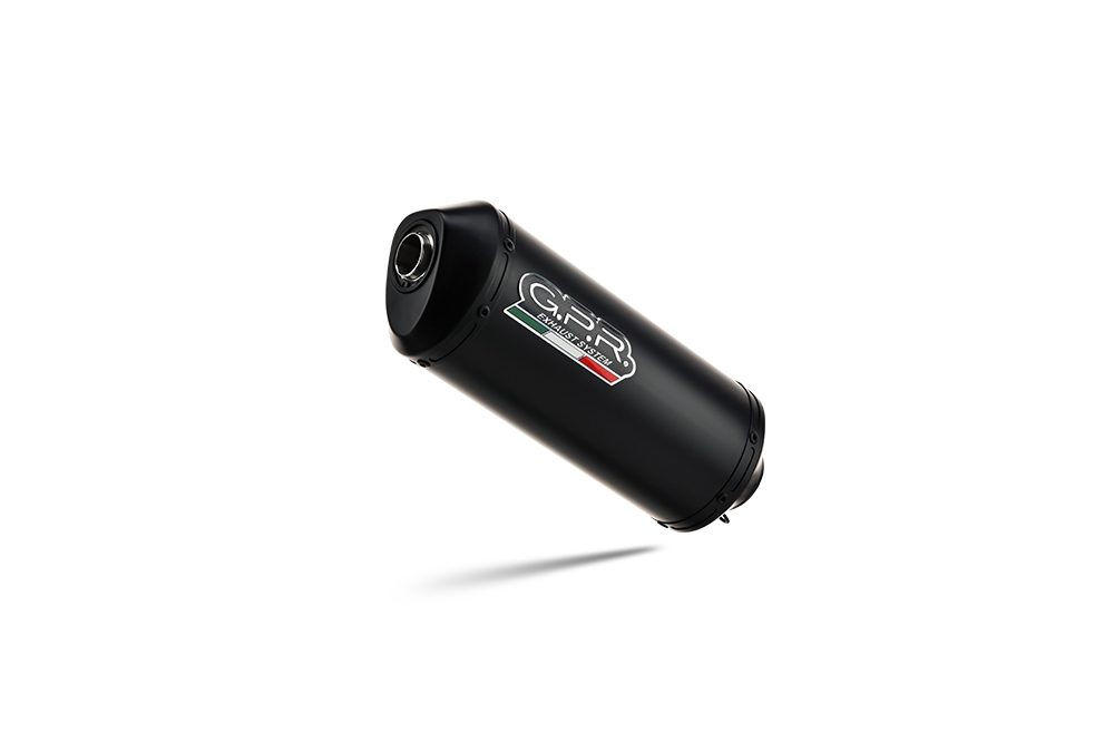 Exhaust compatible with Kawasaki Er 6 N - F 2005-2011, Ghisa , Homologated legal slip-on exhaust including removable db killer and link pipe 