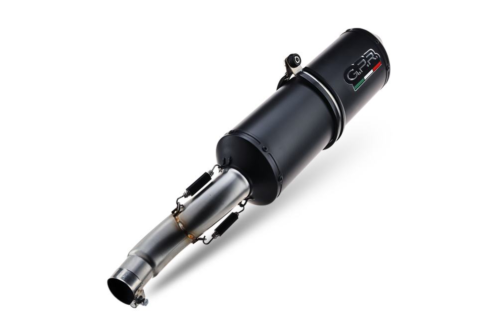 Exhaust compatible with Bmw R 1150 R 2000-2006, Ghisa , Homologated legal slip-on exhaust including removable db killer and link pipe 