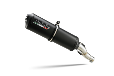 Scarico compatibile con Kawasaki Versys 650 2006-2014, Ghisa , Scarico omologato, silenziatore con db killer estraibile e raccordo specifico