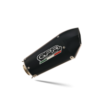Scarico compatibile con Ducati Hypermotard 1100 -1100 Evo 2007-2012, Gpe Ann. Black titanium, Coppia di terminali di scarico omologati, forniti con db killer removibili e raccordi specifici
