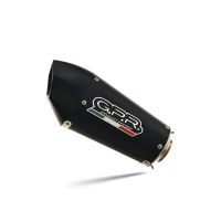 Scarico compatibile con Aprilia RS 457 2024-2025, Gpe Ann. Black titanium, Scarico completo racing, fornito con db killer estraibile e collettore, non conforme per uso stradale