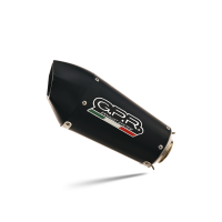Scarico compatibile con Benelli Leoncino 500 Trail 2017-2024, Gpe Ann. Black titanium, Scarico omologato, silenziatore con db killer estraibile e raccordo specifico