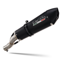 Exhaust compatible with Ktm Enduro 690 R 2019-2020, GP Evo4 Black Titanium, Homologated legal slip-on exhaust including removable db killer, link pipe and catalyst 