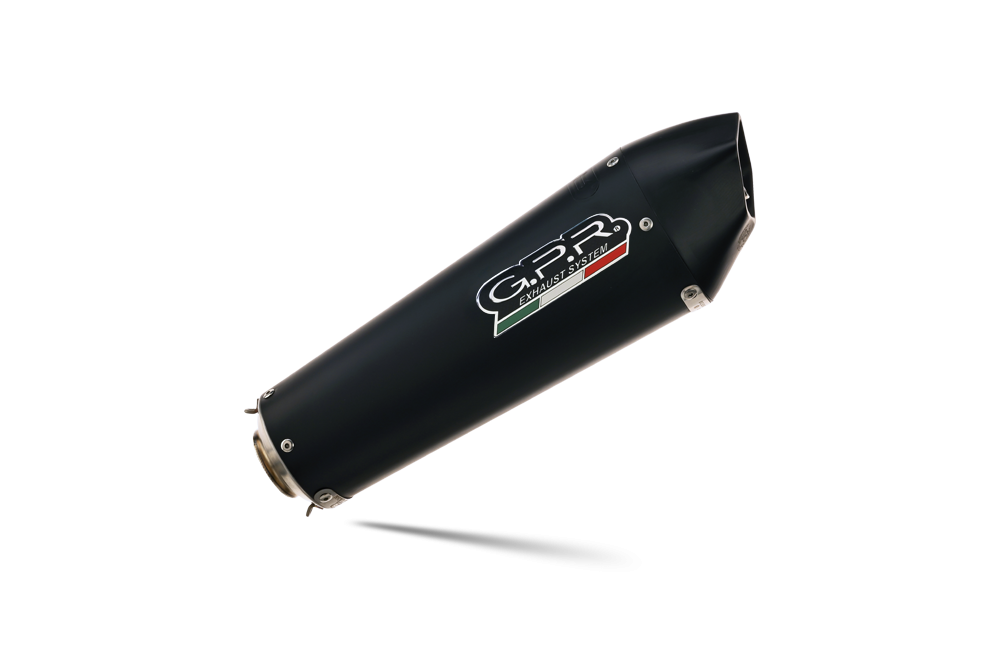 Scarico compatibile con Ducati Multistrada 620 2005-2007, Gpe Ann. Black titanium, Coppia di terminali di scarico omologati, forniti con db killer removibili e raccordi specifici