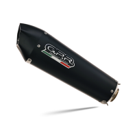 Scarico compatibile con Ktm Adventure 790 2018-2020, GP Evo4 Black Titanium, Scarico omologato, silenziatore con db killer estraibile e raccordo specifico