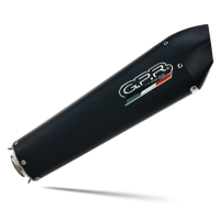 Scarico compatibile con Gilera Gp 800 2008-2013, Gpe Ann. Black titanium, Scarico semi-completo omologato,fornito con db killer estraibile,catalizzatore e collettore
