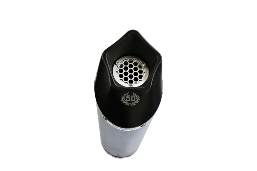 Exhaust compatible with Yamaha Yzf R1-R1-M 2020-2025, GP Evo4 Black Titanium, Homologated legal slip-on exhaust including removable db killer and link pipe 