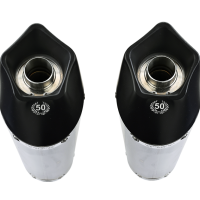 Scarico compatibile con Ducati Hypermotard 1100 -1100 Evo 2007-2012, Gpe Ann. Black titanium, Coppia di terminali di scarico omologati, forniti con db killer removibili e raccordi specifici