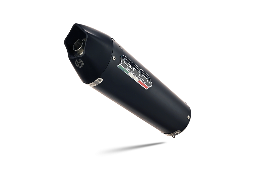 Exhaust compatible with Can Am Spyder 1000 Rs -RSs 2013-2016, Gpe Ann. Black titanium, Homologated legal slip-on exhaust including removable db killer, link pipe and catalyst 