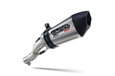 Scarico compatibile con Bmw R Nine-T 1200 -Pure -Racer -Scrambler -Urban G-S 2013-2016, Gpe Ann. titanium, Scarico omologato, silenziatore con db killer estraibile e raccordo specifico