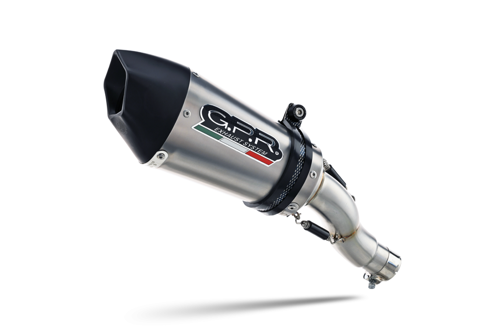 Scarico compatibile con Bmw S 1000 Rr 2009-2011, Gpe Ann. titanium, Terminale di scarico racing, con raccordo, senza omologazione