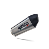 Scarico compatibile con Kawasaki Z 1000 2010-2013, Gpe Ann. titanium, Coppia di terminali di scarico omologati, forniti con db killer removibili e raccordi specifici