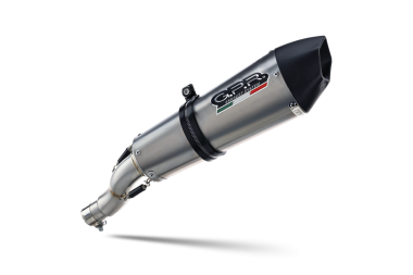 Scarico compatibile con Gas Gas ES 700 2023-2024, GP Evo4 Titanium, Terminale di scarico omologato, fornito con db killer estraibile, catalizzatore e raccordo specifico