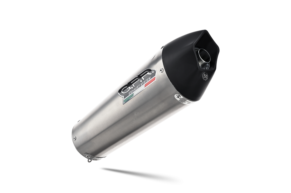 Scarico compatibile con Yamaha Xt 1200 Z Supertenere 2010-2016, Gpe Ann. titanium, Scarico omologato, silenziatore con db killer estraibile e raccordo specifico