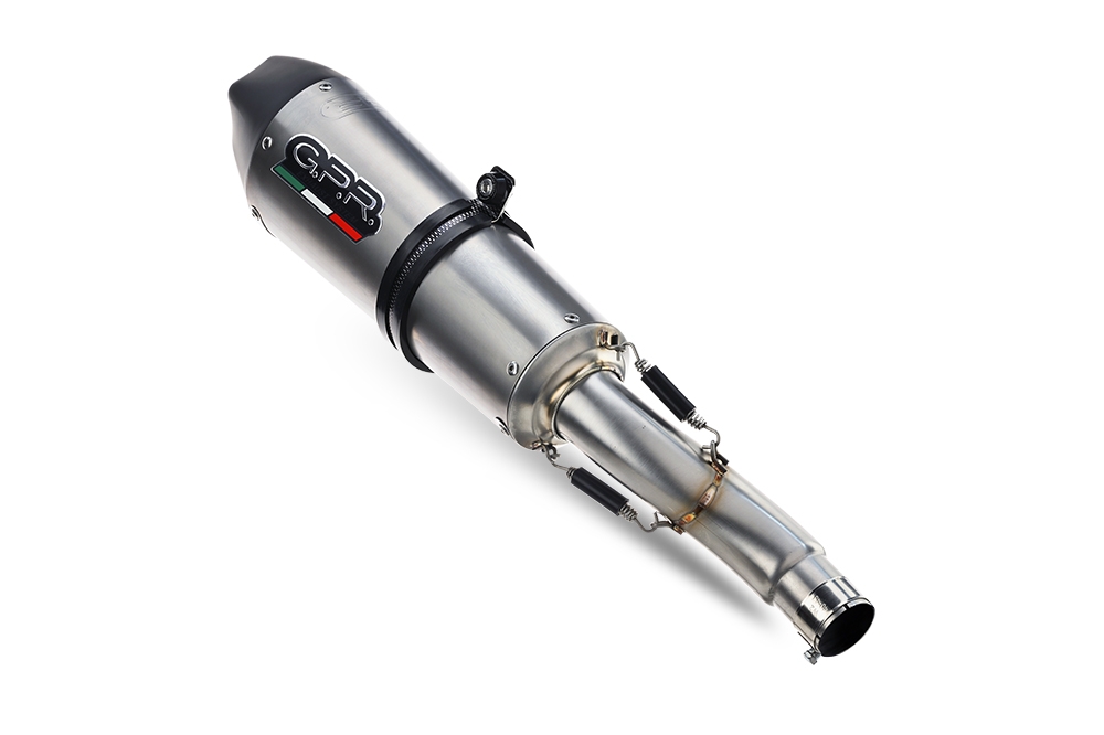 GPR escape compatível com ApriliaRS 45720242025New Gpe titaniumScarico completo racing, fornito con db killer estraibile e collettore, non conforme per uso stradale