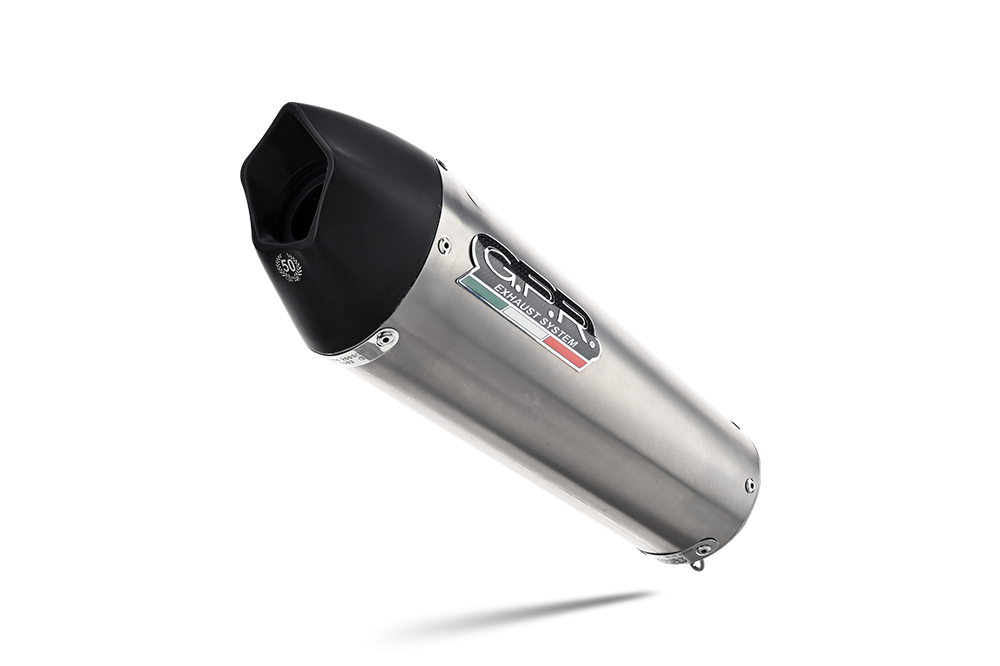 Scarico compatibile con Ktm Adventure 890 2021-2024, Gpe Ann. titanium, Terminale di scarico racing, con raccordo, senza omologazione