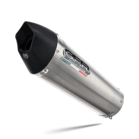 Scarico compatibile con Ktm Adventure 890 2021-2024, Gpe Ann. titanium, Terminale di scarico racing, con raccordo, senza omologazione