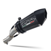 Scarico compatibile con Bmw R Nine-T 1200 -Pure -Racer -Urban G-S 2017-2023, GP Evo4 Poppy, Scarico omologato, silenziatore con db killer estraibile e raccordo specifico