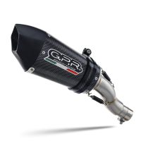 Scarico compatibile con Ducati Multistrada 950 V2 S 2021-2024, GP Evo4 Poppy, Scarico omologato, silenziatore con db killer estraibile e raccordo specifico