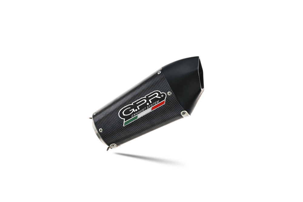 Scarico compatibile con Ducati Hypermotard 1100 -1100 Evo 2007-2012, Gpe Ann. Poppy, Coppia di terminali di scarico omologati, forniti con db killer removibili e raccordi specifici