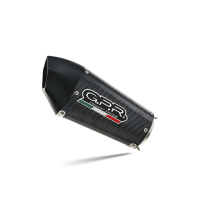 Scarico compatibile con Ktm Adventure 390 2021-2024, GP Evo4 Poppy, Scarico omologato, silenziatore con db killer estraibile e raccordo specifico