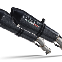 Scarico compatibile con Yamaha Bt Bulldog 1100 2002-2007, Gpe Ann. Poppy, Coppia di terminali di scarico omologati, forniti con db killer removibili e raccordi specifici