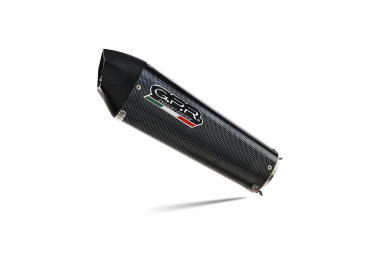 Scarico compatibile con Honda Cbr 125 R 2004-2010, Gpe Ann. Poppy, Silenziatore di scarico omologato, con flangia specifica, con db killer estraibile