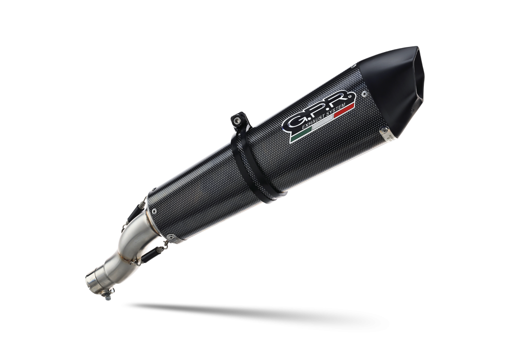 Exhaust compatible with Bmw F 800 -S -ST 2006-2011, Gpe Ann. Poppy, Homologated legal slip-on exhaust including removable db killer, link pipe and catalyst 