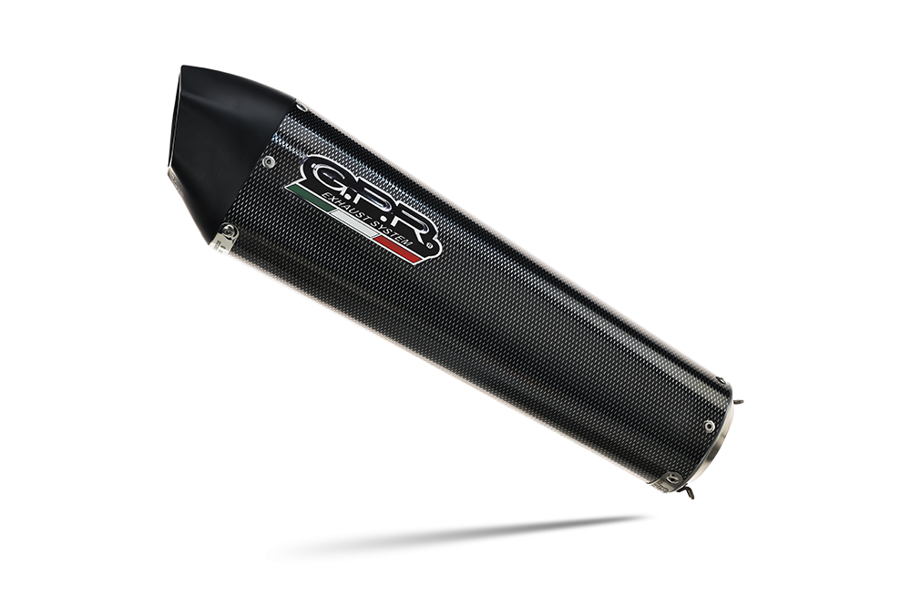 Exhaust compatible with Suzuki V-Strom DL650 2017-2020, GP Evo4 Poppy, Homologated legal Mid-full system exhaust, including removable db killer and catalyst 