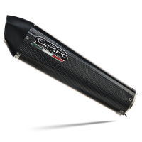 Exhaust compatible with Suzuki V-Strom DL650 2017-2020, GP Evo4 Poppy, Homologated legal Mid-full system exhaust, including removable db killer and catalyst 
