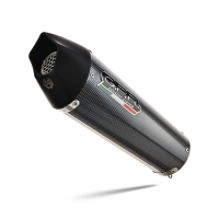 Scarico compatibile con Aprilia Tuareg 660 2021-2024, GP Evo4 Poppy, Scarico omologato, silenziatore con db killer estraibile e raccordo specifico