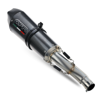 Exhaust compatible with Suzuki V-Strom DL650 2017-2020, GP Evo4 Poppy, Homologated legal Mid-full system exhaust, including removable db killer and catalyst 