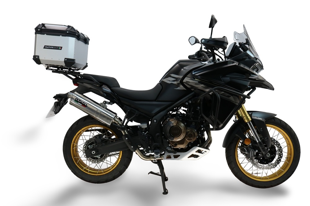 Top case GPR TECH compatible with  Voge 625DSX 2024/2026 e5 GPR TECH Top case in aluminum, silver color with specific plate included Capacity 35 LT.