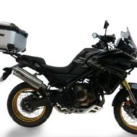 TOP CASE - BAULETTO GPR TECH COMPATIBILE CON Voge 625DSX 2024/2026 e5 GPR TECH BAULETTO TOP CASE ALPI-TECH 55 LT COLORE ARGENTO CON PIASTRA SPECIFICA 