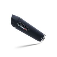 GPR exhaust compatible with  Kawasaki Er 6 N - F  2012-2016, New Grand Prix Evo Black Titanium, Homologated legal full system exhaust, including removable db killer and catalyst 
