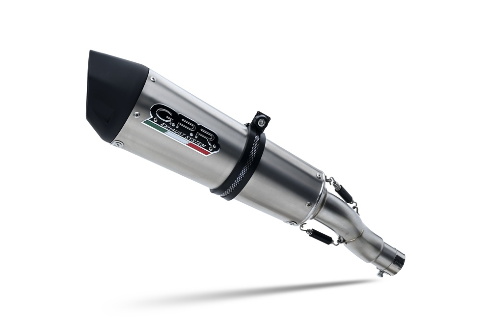 Scarico GPR compatibile con  Kawasaki Z 400 2018-2022, New Grand Prix Evo Titanium, Scarico completo racing,fornito con collettore specifico, non legale per uso stradale
