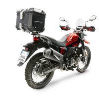 TOP CASE - BAULETTO GPR TECH COMPATIBILE CON Hero Xpulse 200 4V 2025/2026 E5 plus GPR TECH BAULETTO TOP CASE ALPI-TECH 26 LT, COLORE NERO CON PIASTRA SPECIFICA 