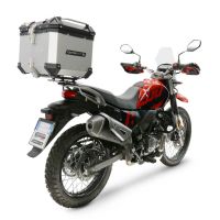TOP CASE - BAULETTO GPR TECH COMPATIBILE CON Hero Xpulse 200 BS6 4V 2021/2024 E5 GPR TECH BAULETTO TOP CASE ALPI-TECH 35 LT. COLORE ARGENTO CON PIASTRA SPECIFICA 