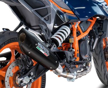 Scarico compatibile con Husqvarna Vitpilen 401 2024-2025, GP-Revo Black Titanium, Scarico omologato, silenziatore con db killer estraibile e raccordo specifico