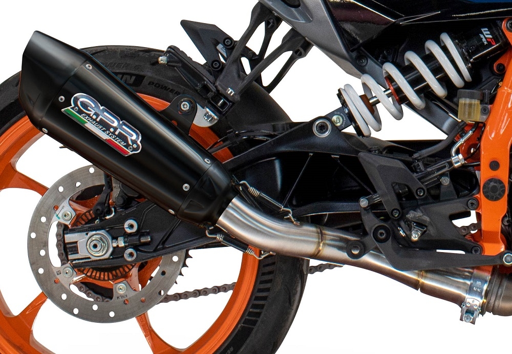 Scarico compatibile con Kawasaki Z 650 RS 2024-2025, GP-Revo Black Titanium, Scarico completo omologato per il rumore,fornito con db killer,catalizzatore conforme alla revisione e collettore