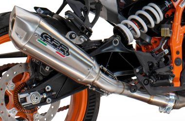 Scarico compatibile con Husqvarna Vitpilen 401 2024-2025, GP-Revo Titanium, Scarico omologato, silenziatore con db killer estraibile e raccordo specifico