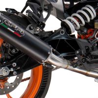 Scarico compatibile con Husqvarna Svartpilen 401 2024-2025, M3 Black Titanium, Scarico omologato, silenziatore con db killer estraibile e raccordo specifico