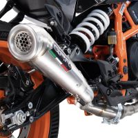 Exhaust compatible with Husqvarna Svartpilen 401 2024-2025, Powercone Evo, Homologated legal slip-on exhaust including removable db killer and link pipe 
